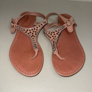 Pink Embellished Sandals